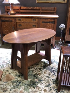 Limbert Single Oval Table, signed